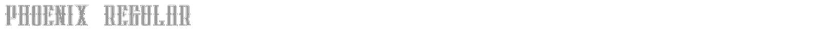 phoenix regular font preview